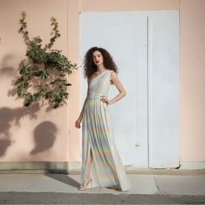 NWT Retrofete Andrea Ombré Lame Gown Size S $635